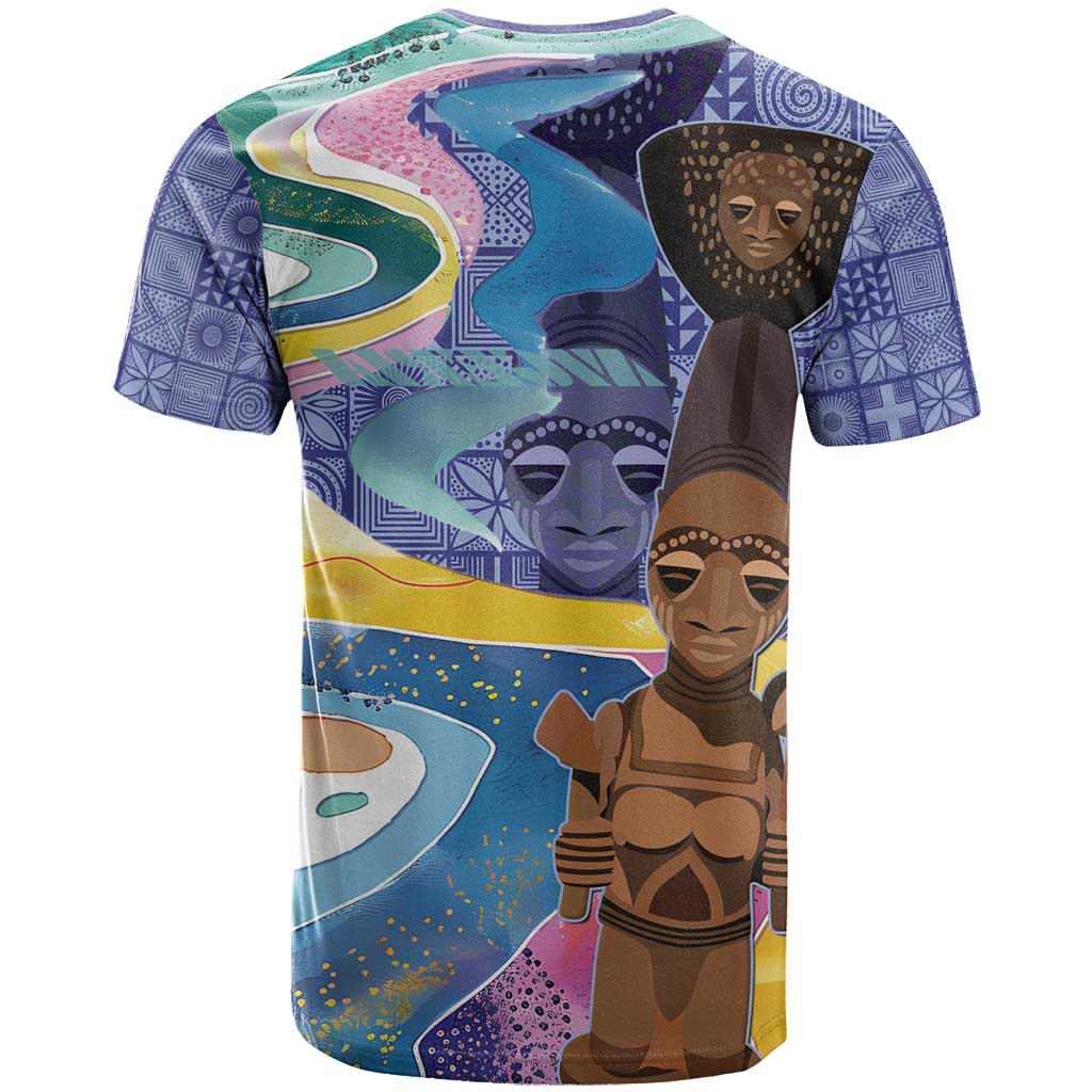 Nigeria Osun-Osogbo Festival T-Shirt Oshun God - Yoruba Pattern Graphic Tee