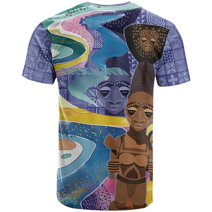 Nigeria Osun-Osogbo Festival T-Shirt Oshun God - Yoruba Pattern Graphic Tee