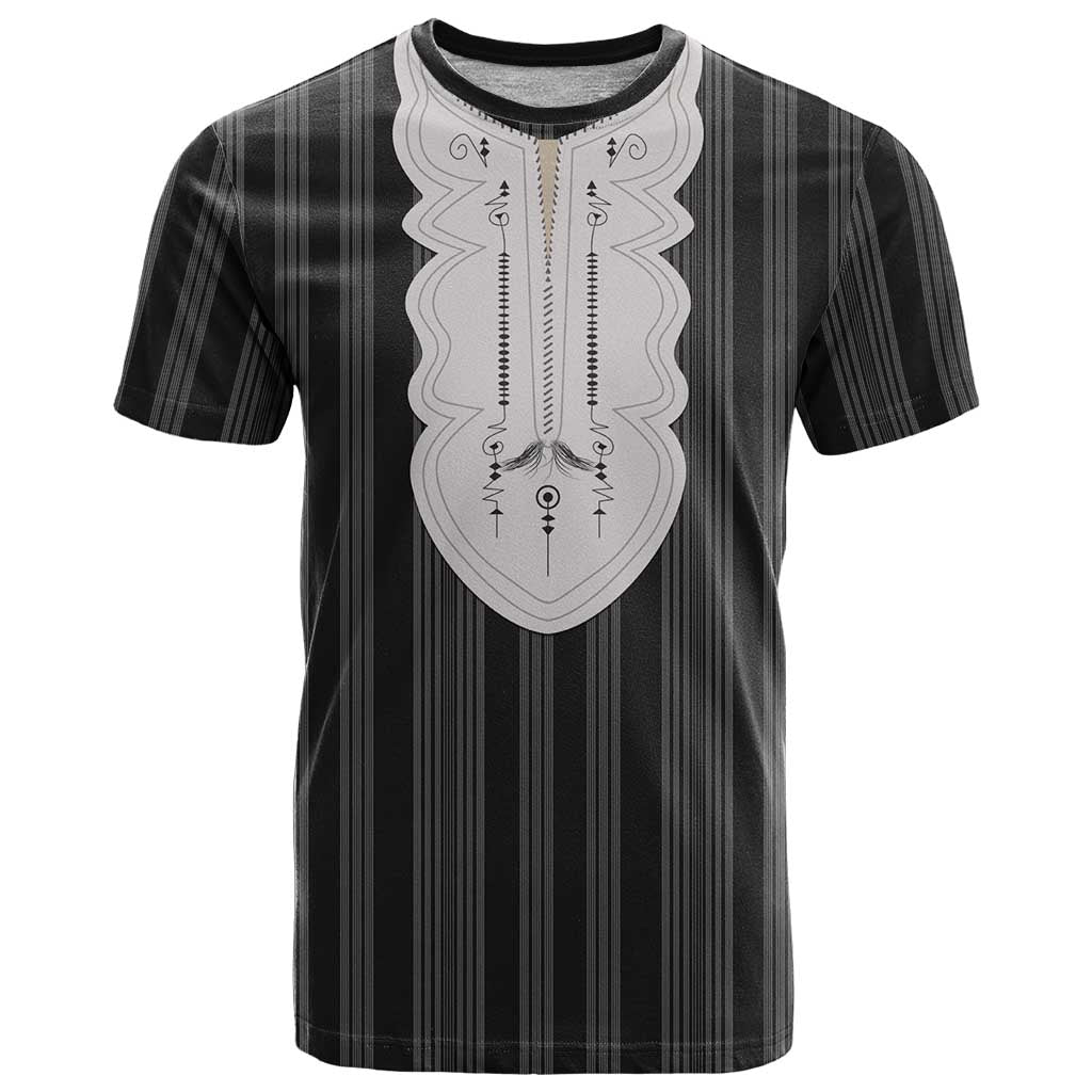 Liberia Black Kpelle Traditional Pattern T-Shirt Graphic Tee
