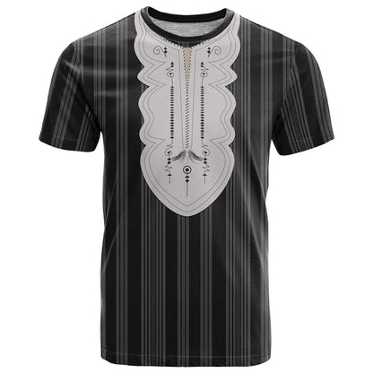 Liberia Black Kpelle Traditional Pattern T-Shirt Graphic Tee