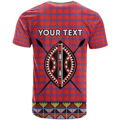 Personalised Kenya Maasai Shuka T-Shirt Mix Dashiki - Beadwork Pattern Graphic Tee