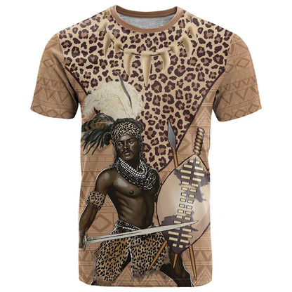 South Africa Zulu People T-Shirt Zulu Warrior Graphic Tee