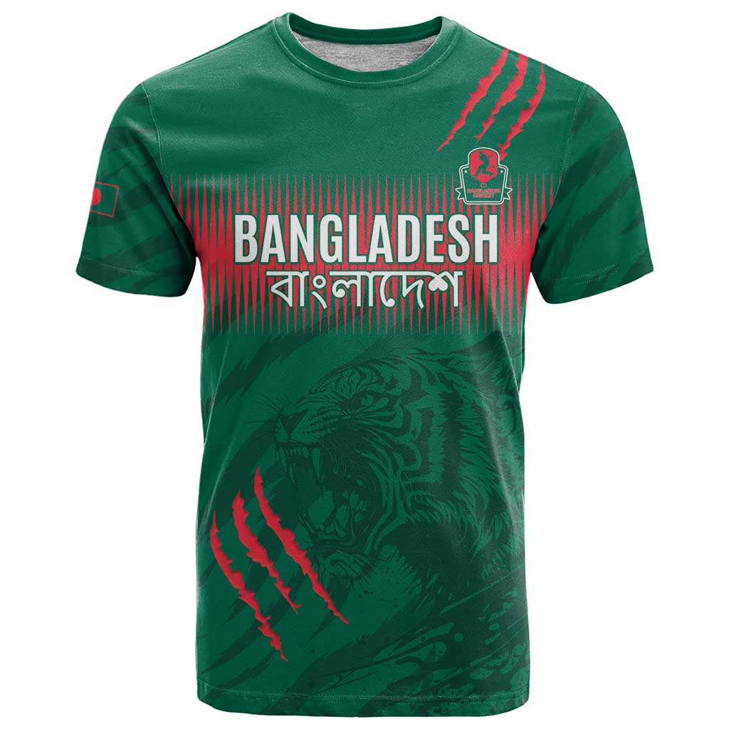 Custom Bangladesh Cricket T-Shirt Go Tigers Graphic Tee