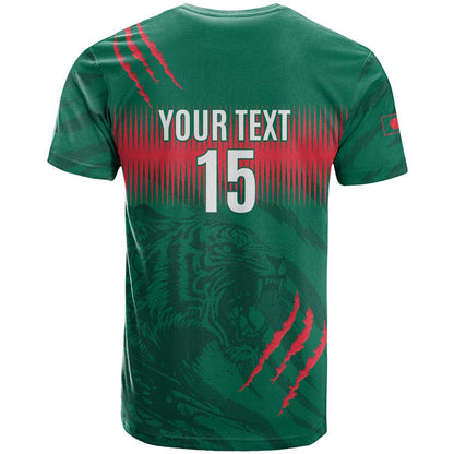 Custom Bangladesh Cricket T-Shirt Go Tigers Graphic Tee