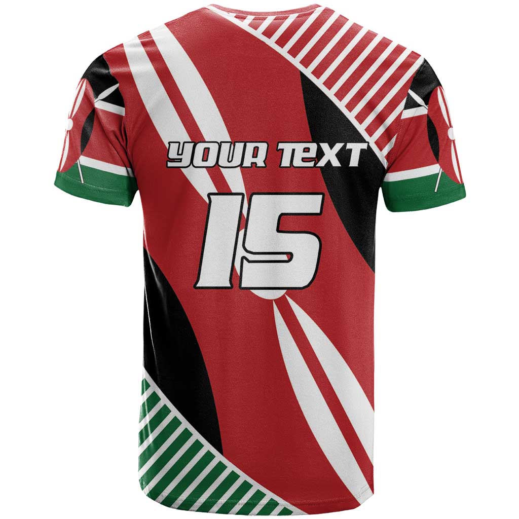 Custom Kenya Rugby T-Shirt Flag Style Graphic Tee