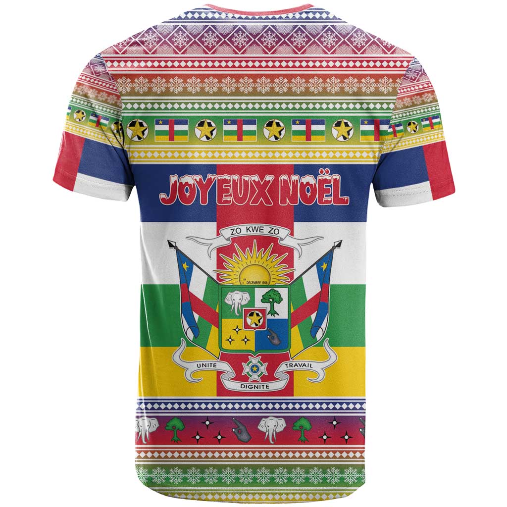 Central African Republic Christmas T-Shirt Joyeux Noel Graphic Tee