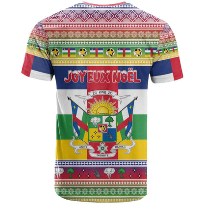 Central African Republic Christmas T-Shirt Joyeux Noel Graphic Tee