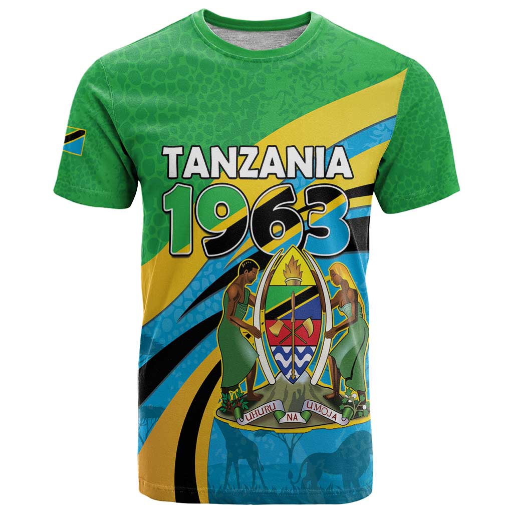 Personalized Tanzania 1963 T-Shirt Happy Independence Day Graphic Tee