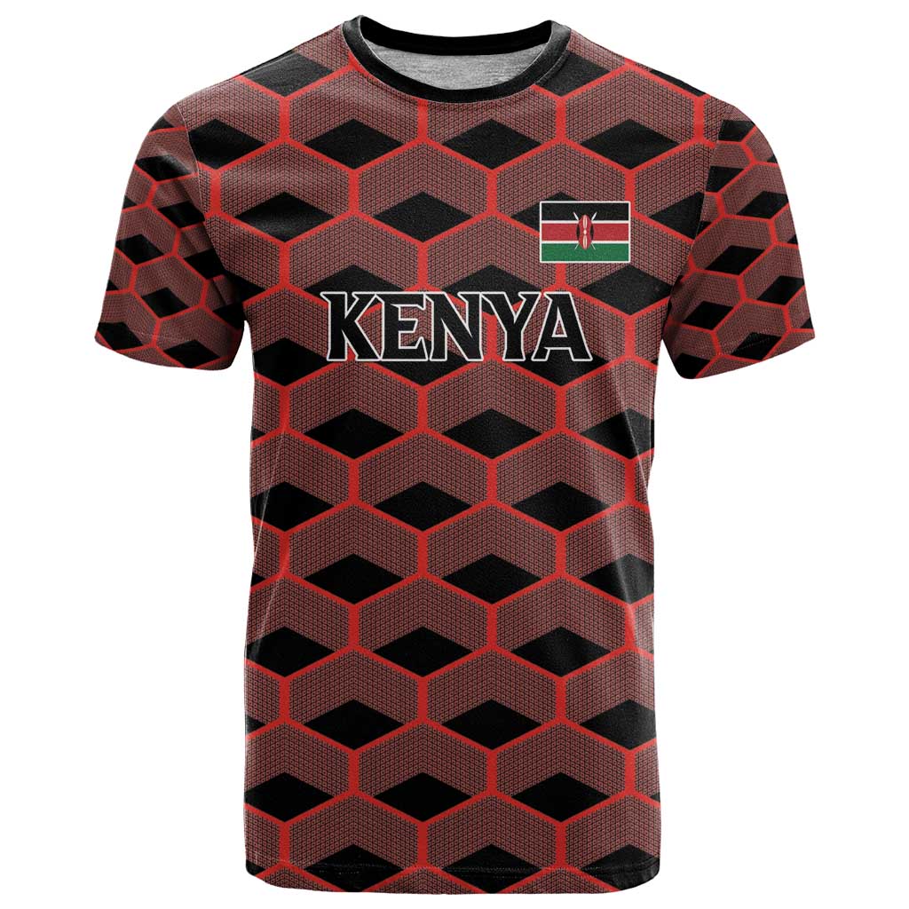 Personalized Kenya Athletics Black Jersey T-Shirt Graphic Tee