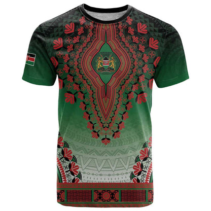 Personalized Kenya African Dashiki T-Shirt Graphic Tee