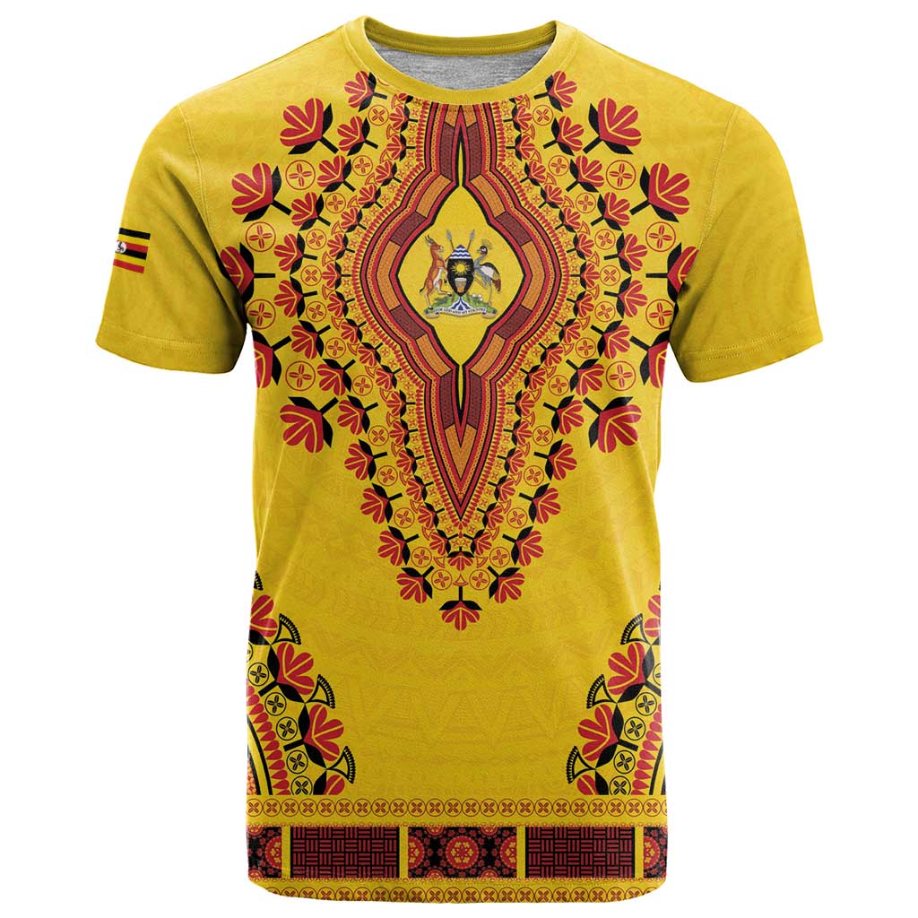 Personalized Uganda African Dashiki T-Shirt Graphic Tee