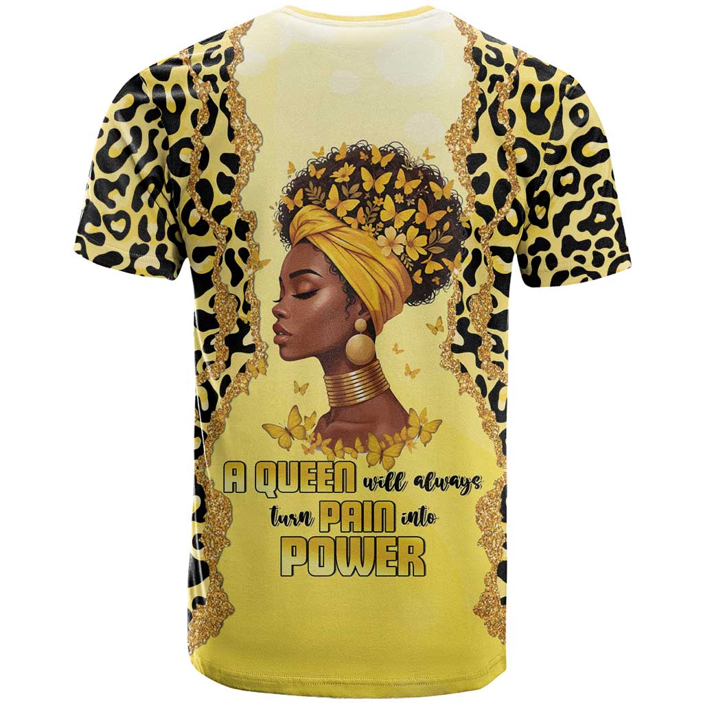 Black Her Story T-Shirt A Queen Turns Pain Into Power Graphic Tee