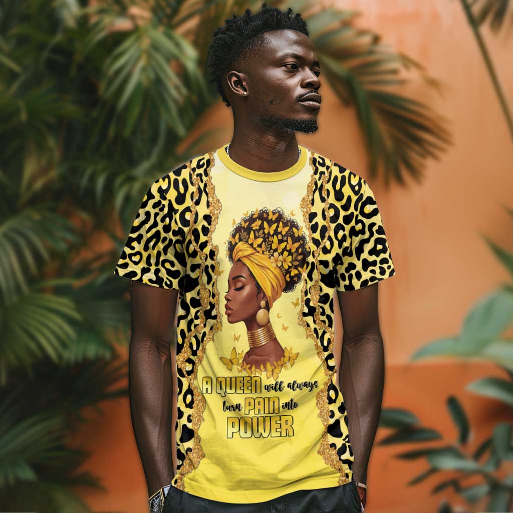 Black Her Story T-Shirt A Queen Turns Pain Into Power Graphic Tee