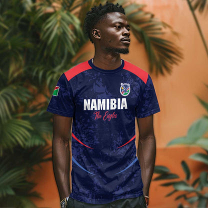Namibia Cricket Custom T-Shirt Come On Eagles Graphic Tee