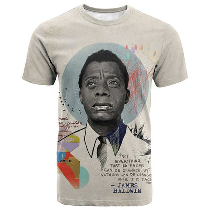 James Baldwin T-Shirt Civil Rights Writer Graphic Tee