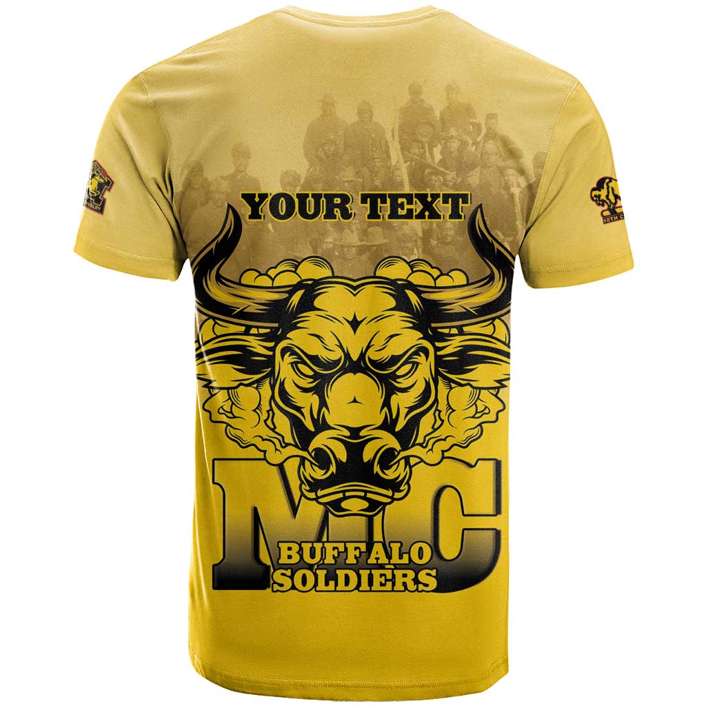 Personalized African American Buffalo Soldier T-Shirt We Can We Will - Yellow Graphic Tee