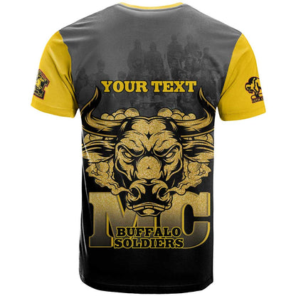 Personalized African American Buffalo Soldier T-Shirt We Can We Will - Black Graphic Tee
