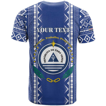 Personalised Cape Verde T-Shirt Grey Headed Kingfisher - Coat Of Arms Graphic Tee