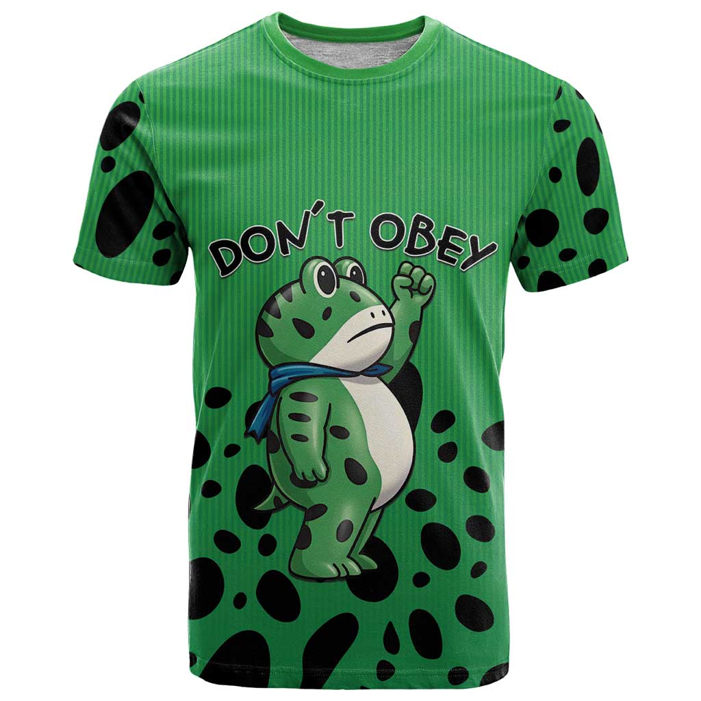 Don't Obey Portland Frog Protest T-Shirt Anti-Fascism Graphic Tee