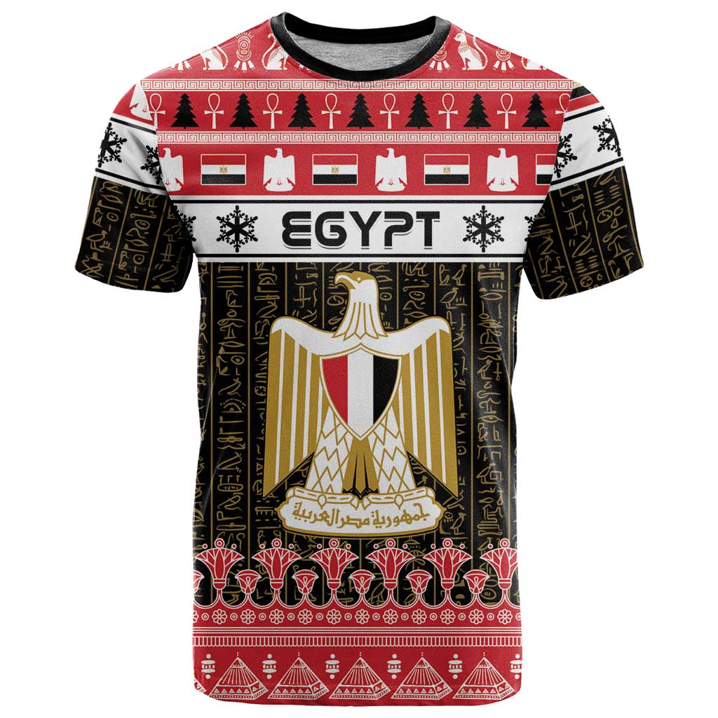 Egypt Christmas T-Shirt Coat Of Arms Eid Milad Majid Graphic Tee