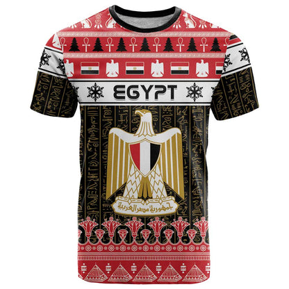 Egypt Christmas T-Shirt Coat Of Arms Eid Milad Majid Graphic Tee