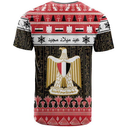 Egypt Christmas T-Shirt Coat Of Arms Eid Milad Majid Graphic Tee