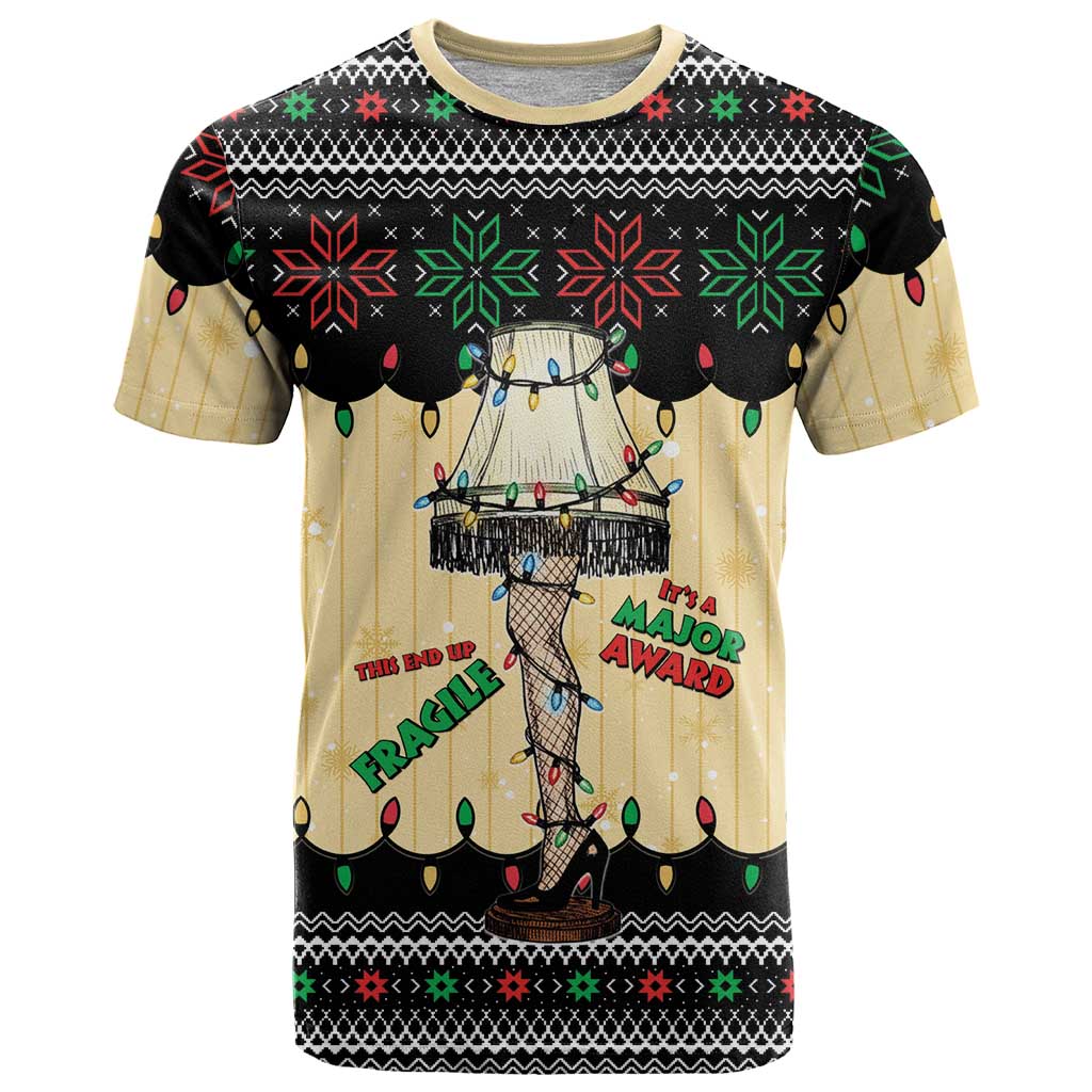 Christmas Story T-Shirt Fragile Leg Lamp Graphic Tee