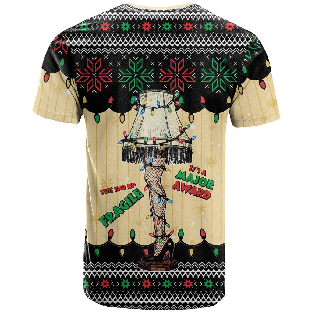 Christmas Story T-Shirt Fragile Leg Lamp Graphic Tee