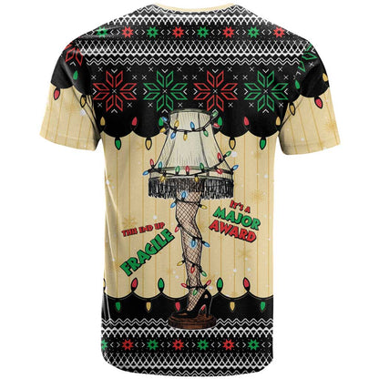 Christmas Story T-Shirt Fragile Leg Lamp Graphic Tee
