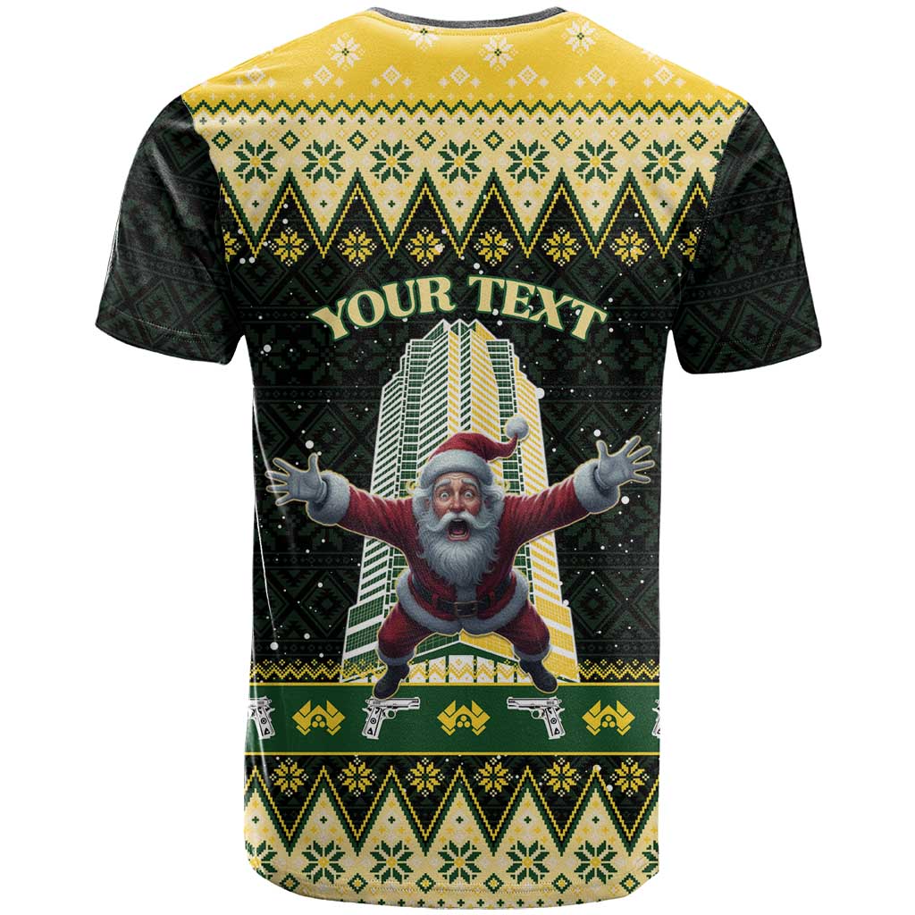 Personalised Nakatomi Plaza T-Shirt It's Not Xmas Until Santa Falls Graphic Tee