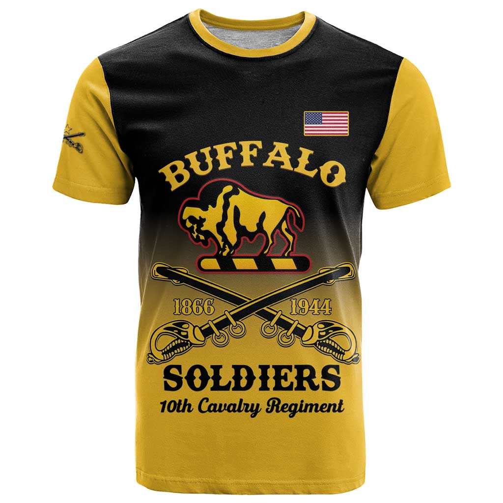 Personalised Buffalo Soldiers T-Shirt 10th Cavalry Regiment Graphic Tee