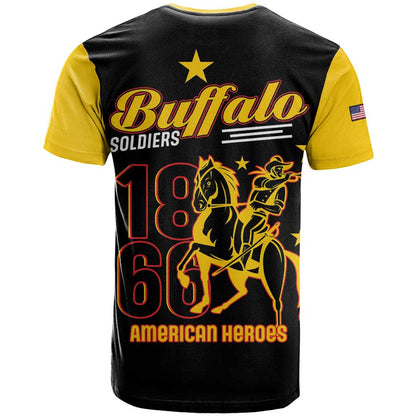 Buffalo Soldiers 9th and 10th Cavalry T-Shirt American Heroes Graphic Tee