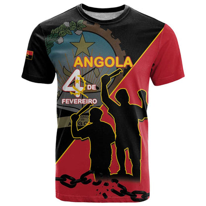 Personalised Angola Day of the Armed Struggle T-Shirt 4 De Fevereiro Graphic Tee