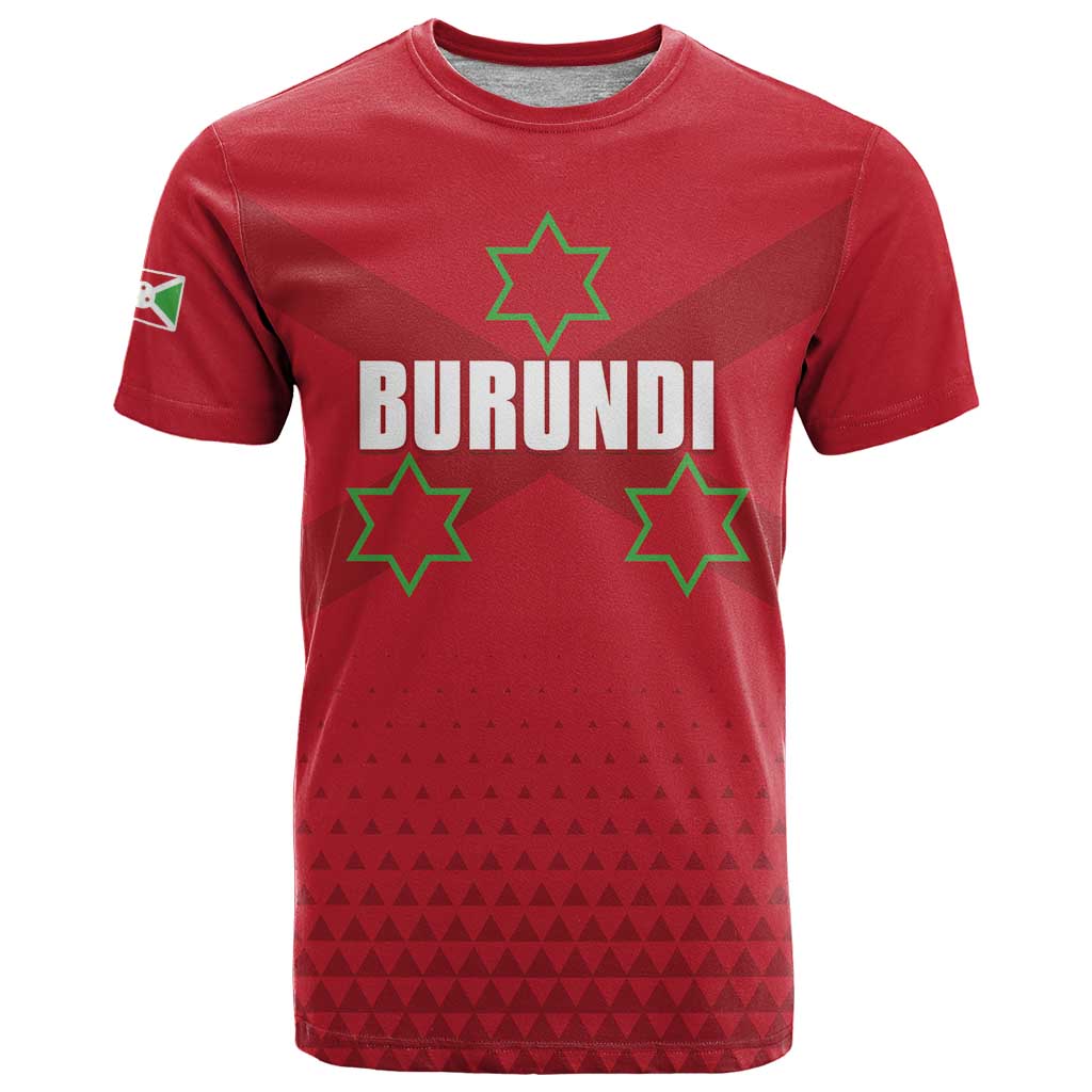 Custom Burundi Football T-Shirt Come On Intamba Graphic Tee