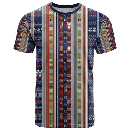 Lamba Mpanjaka Madagascar T-Shirt Traditional Pattern Graphic Tee