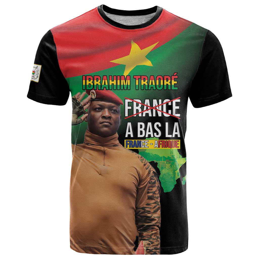 Traore Burkina Faso T-Shirt A Bas La France - Afrique Graphic Tee
