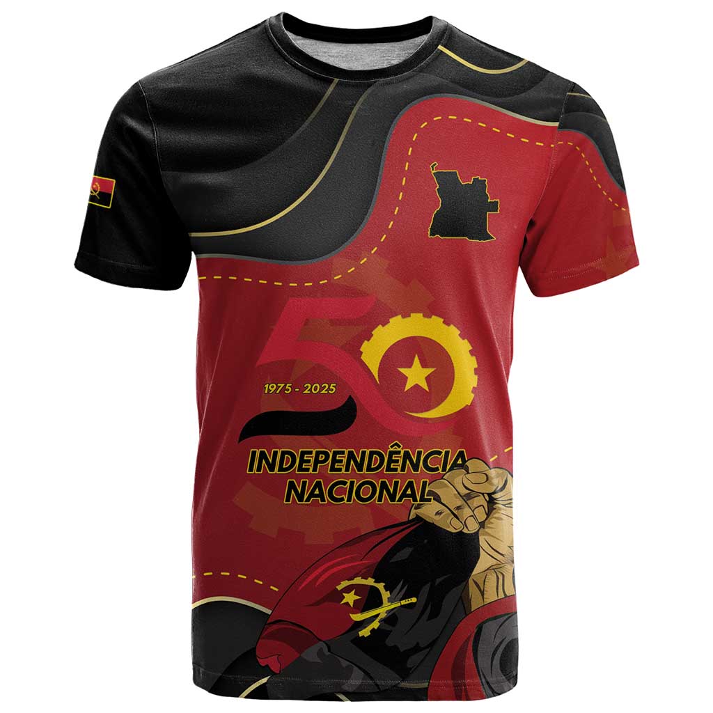 Personalized Angola Independence Day T-Shirt Virtue Is Stronger When United Graphic Tee