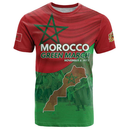 Morocco Green March Day T-Shirt One People - One Nation Graphic Tee