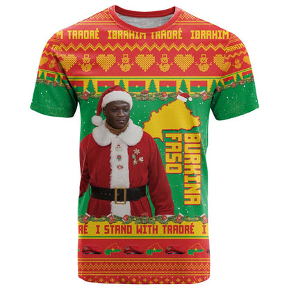 Burkina Faso Christmas T-Shirt I Stand With Traore Graphic Tee