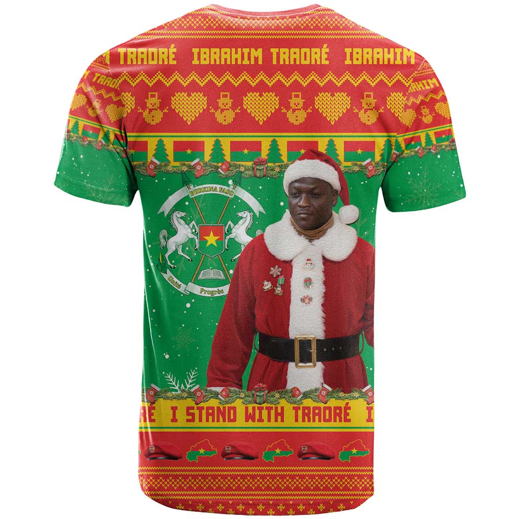 Burkina Faso Christmas T-Shirt I Stand With Traore Graphic Tee
