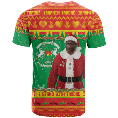 Burkina Faso Christmas T-Shirt I Stand With Traore Graphic Tee