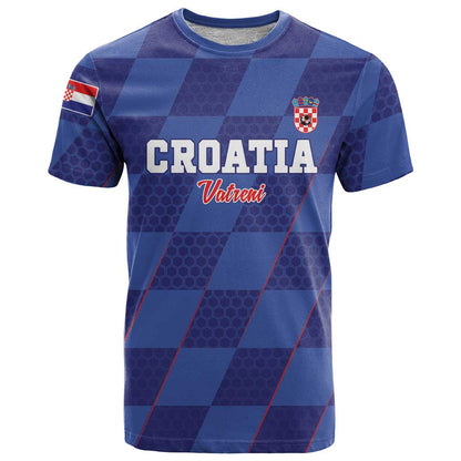 Custom Croatia Football T-Shirt Come On Vatreni Graphic Tee