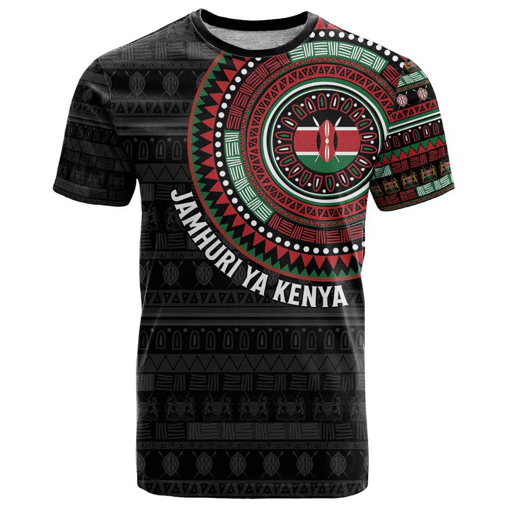 Personalised Kenya T-Shirt African Tribal Pattern Graphic Tee