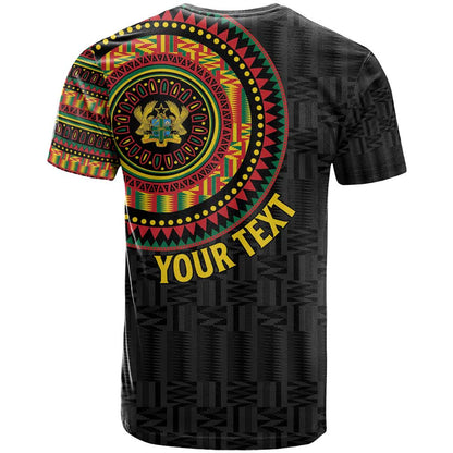 Personalised Ghana T-Shirt African Tribal Mix Kente Patterns Graphic Tee