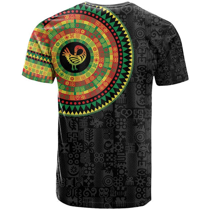 Sankofa Bird Adinkra Symbols T-Shirt African Culture Graphic Tee