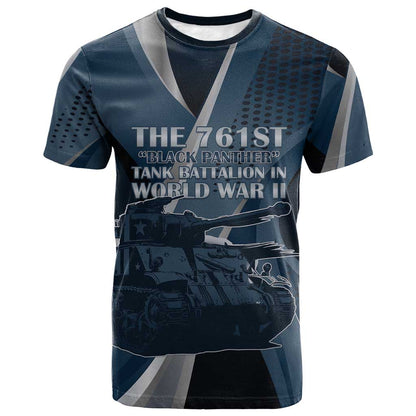 Personalized 761st Tank Battalion T-Shirt WWII Black Panthers Tribute Tee