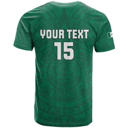 Custom Mexico Guadalupe Football T-Shirt Viva Mexico Graphic Tee