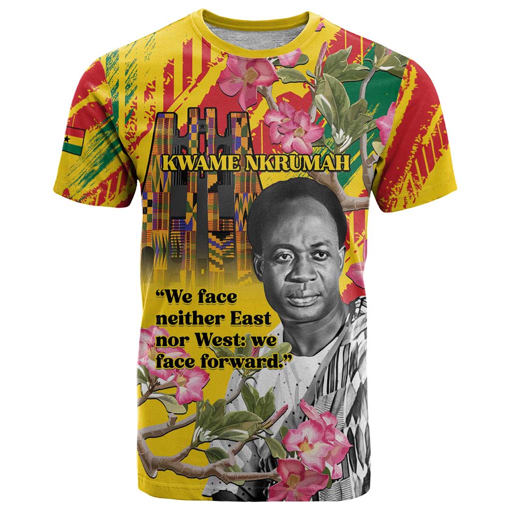 Personalized Ghana Kwame Nkrumah Memorial Day T-Shirt With Mausoleum Graphic Tee