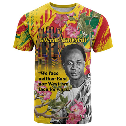 Personalized Ghana Kwame Nkrumah Memorial Day T-Shirt With Mausoleum Graphic Tee