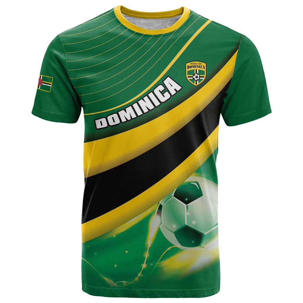 Personalised Dominica Football T-Shirt Sporty Style Graphic Tee